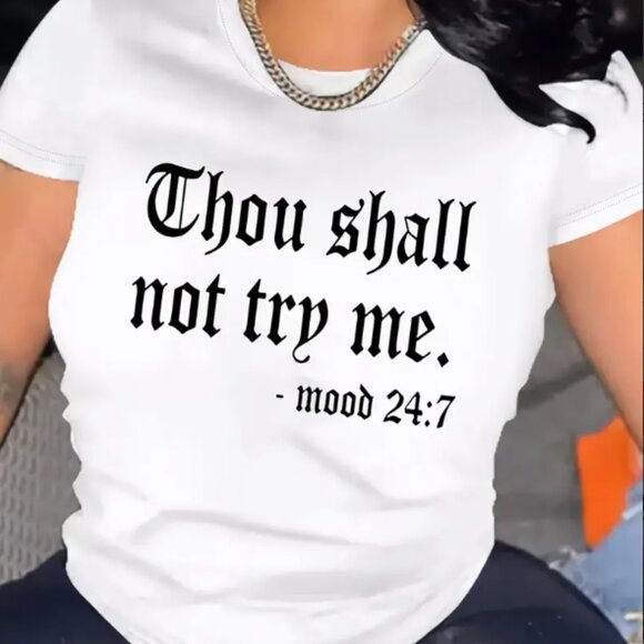 New Thou Shall Not Try Me t-shirt - Picture 1 of 1